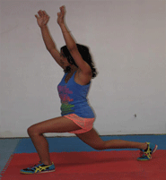 jumping jack lunge