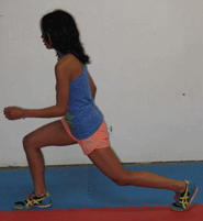 lunge with rotational twist,abs,leg muscle