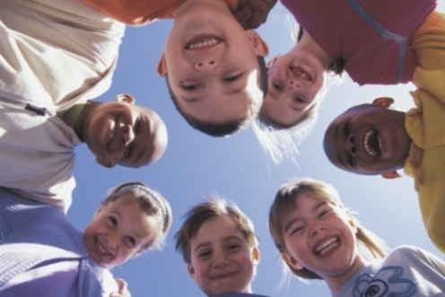 group kid,teamwork